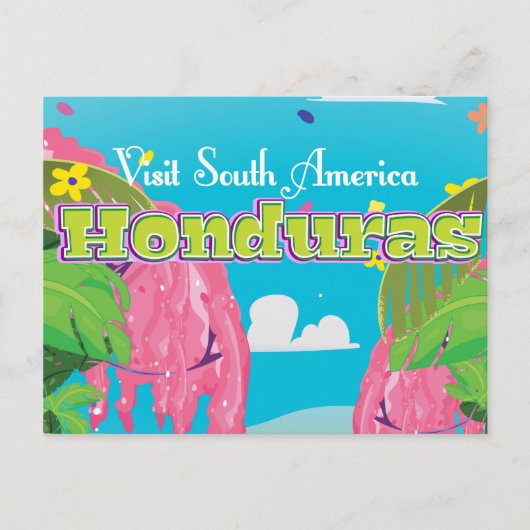 Honduras Cartoon Reisprent. Briefkaart (Voorkant)