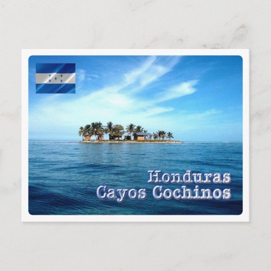 Honduras - Cayos Cochinos - Briefkaart (Voorkant)