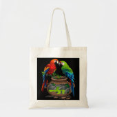 Honduras, Copan maya, loros Tote Bag (Voorkant)