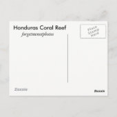 Honduras Coral Reef Briefkaart (Achterkant)