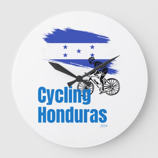 Honduras Cycling Reloj de Pared Grote Klok (Voorkant)