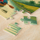  Honduras EL PARAISO Retro poster Legpuzzel (Zijkant)