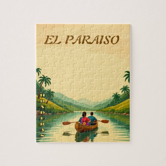  Honduras EL PARAISO Retro poster Legpuzzel (Verticaal)