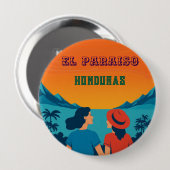  Honduras EL PARAISOtro poster Ronde Button 4,0 Cm (Voorkant /achterkant)