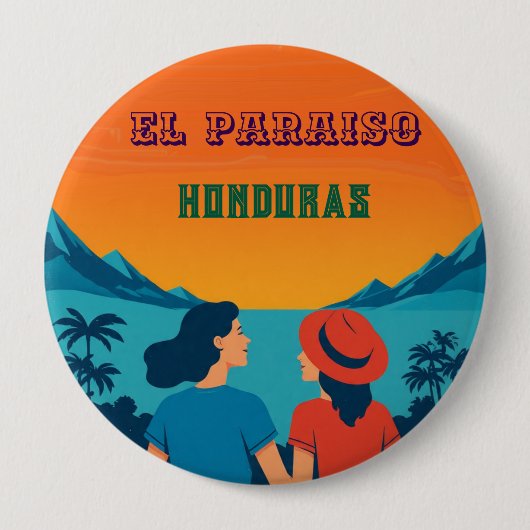  Honduras EL PARAISOtro poster Ronde Button 4,0 Cm (Voorkant)