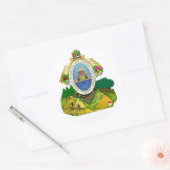 Honduras embleem Honduras wapen Ronde Sticker (Envelop)