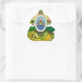 Honduras embleem Honduras wapen Ronde Sticker (Tas)