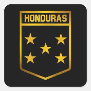 Honduras Emblem Vierkante Sticker