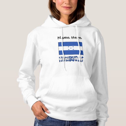 Honduras en Hondurese vlag gepersonaliseerd Hoodie (Voorkant)