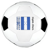 Honduras en Hondurese vlag met Jouw naam Voetbal B (Gedraaid)