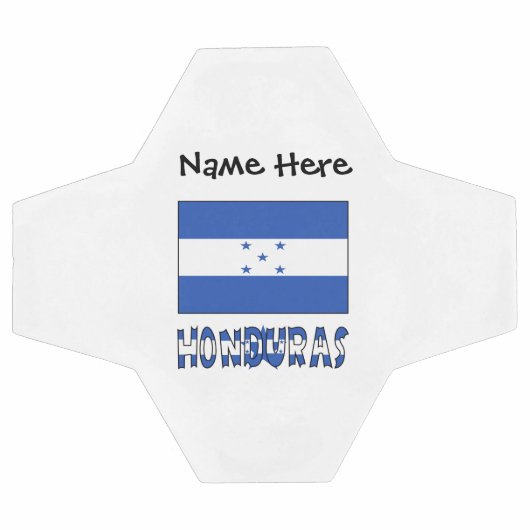 Honduras en Hondurese vlag met Jouw naam Voetbal B (Enkel)