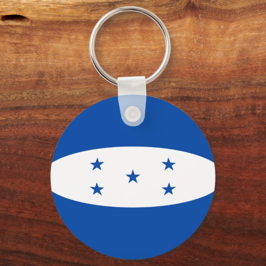 Honduras Fisheye Flag Sleutelhanger (Voorkant)