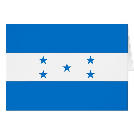 Honduras Flag (Voorkant Horizontaal)