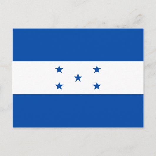 Honduras Flag Briefkaart (Voorkant)