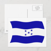 Honduras Flag Briefkaart (Voorkant / Achterkant)