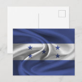 Honduras Flag Briefkaart (Voorkant / Achterkant)
