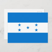 Honduras Flag Briefkaart (Voorkant / Achterkant)