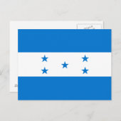 Honduras Flag Briefkaart (Voorkant / Achterkant)