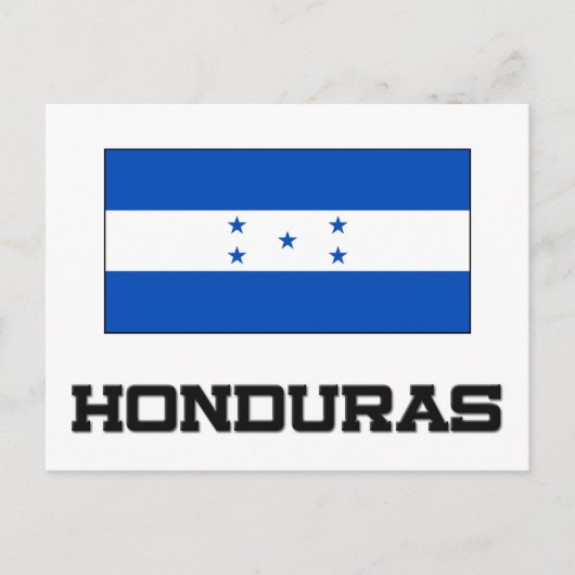 Honduras Flag Briefkaart (Voorkant)