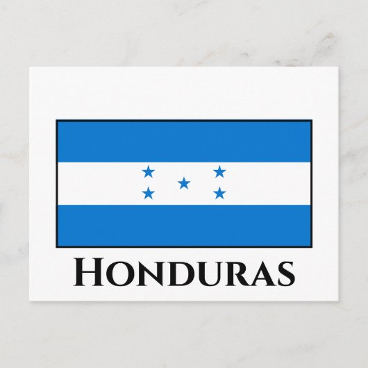 Honduras Flag Briefkaart (Voorkant)