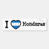 Honduras Flag Bumpersticker (Voorkant)