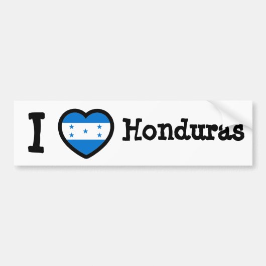 Honduras Flag Bumpersticker (Voorkant)