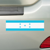 Honduras Flag Bumpersticker (Op auto)