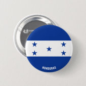 Honduras Flag Charming Patriotic Button (Voorkant /achterkant)