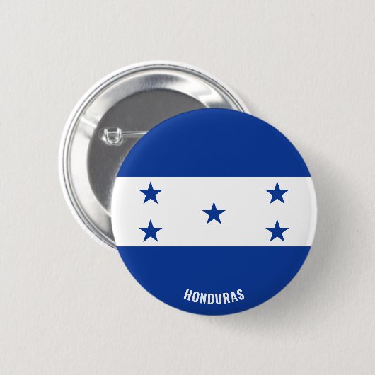 Honduras Flag Charming Patriotic Button (Voorkant /achterkant)