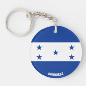 Honduras Flag Charming Patriotic Sleutelhanger (Voorkant)