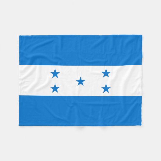 Honduras Flag Fleece Deken (Voorkant (Horizontaal))
