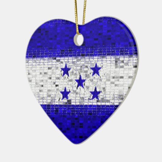 Honduras Flag glitter ornament (Links)