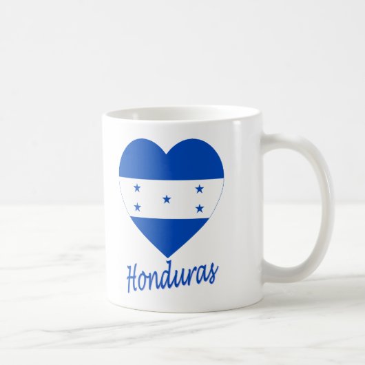 Honduras Flag Heart Koffiemok (Rechts)