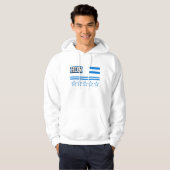 Honduras Flag Hoodie (Voorkant volledig)