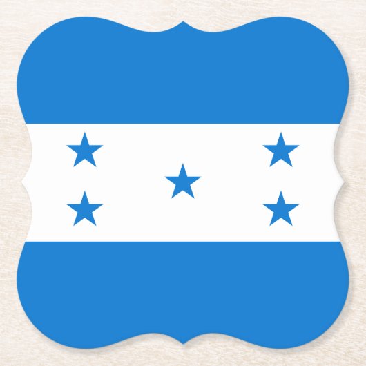 Honduras Flag Kartonnen Onderzetters (Voorkant)