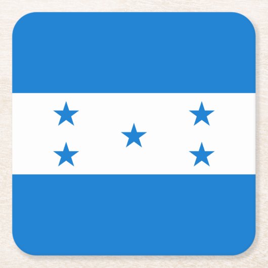 Honduras Flag Kartonnen Onderzetters (Voorkant)