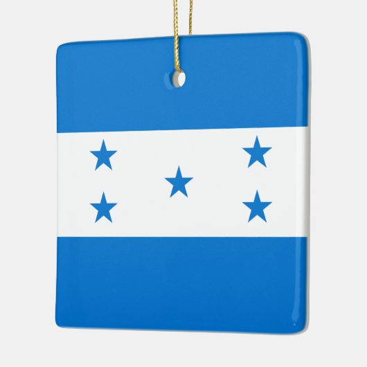 Honduras Flag Keramisch Ornament (Links)