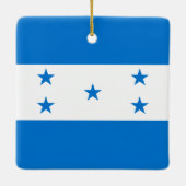 Honduras Flag Keramisch Ornament (Achterkant)