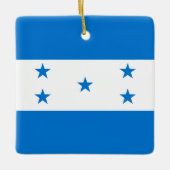 Honduras Flag Keramisch Ornament (Voorkant)