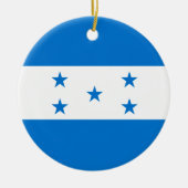 Honduras Flag Keramisch Ornament (Voorkant)