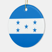 Honduras Flag Keramisch Ornament (Links)
