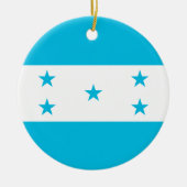 Honduras Flag Keramisch Ornament (Voorkant)