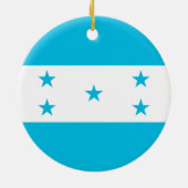 Honduras Flag Keramisch Ornament (Achterkant)