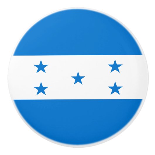 Honduras Flag Keramische Knop (Voorkant)