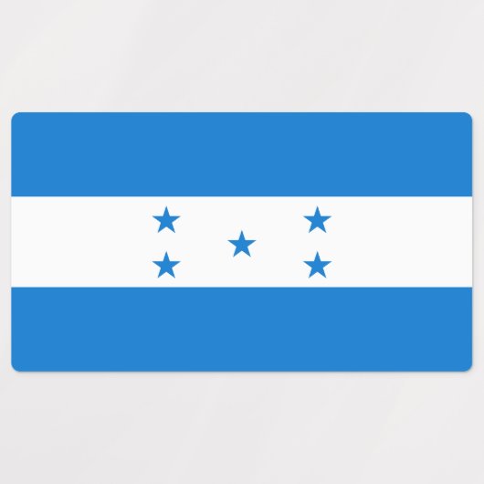 Honduras Flag Labels (Design 2)