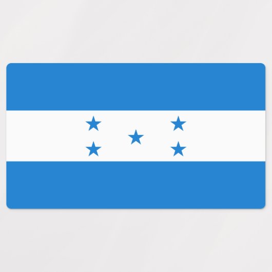 Honduras Flag Labels (Design 1)