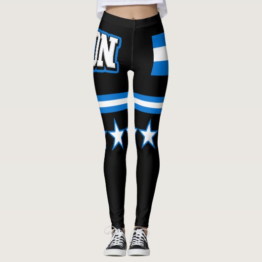 Honduras Flag Leggings (Voorkant)