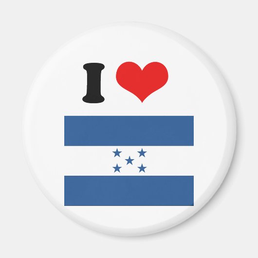 Honduras Flag Magneet (Voorkant)