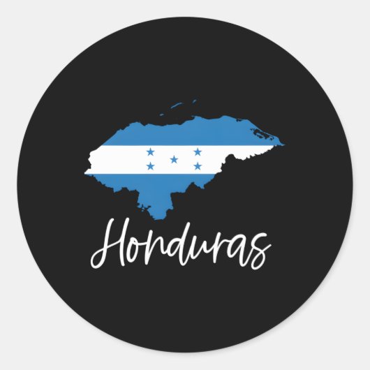 Honduras Flag Midden-Amerika Copan Latina Camisa Ronde Sticker (Voorkant)