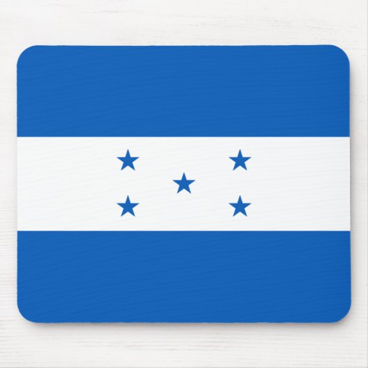Honduras Flag Mousepad Muismat (Voorkant)